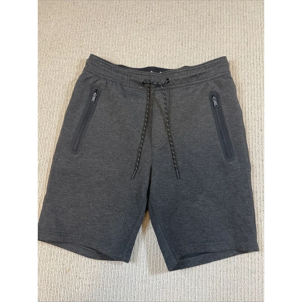 American Eagle Men's Small Flex Jogger Shorts Black Gray Pockets